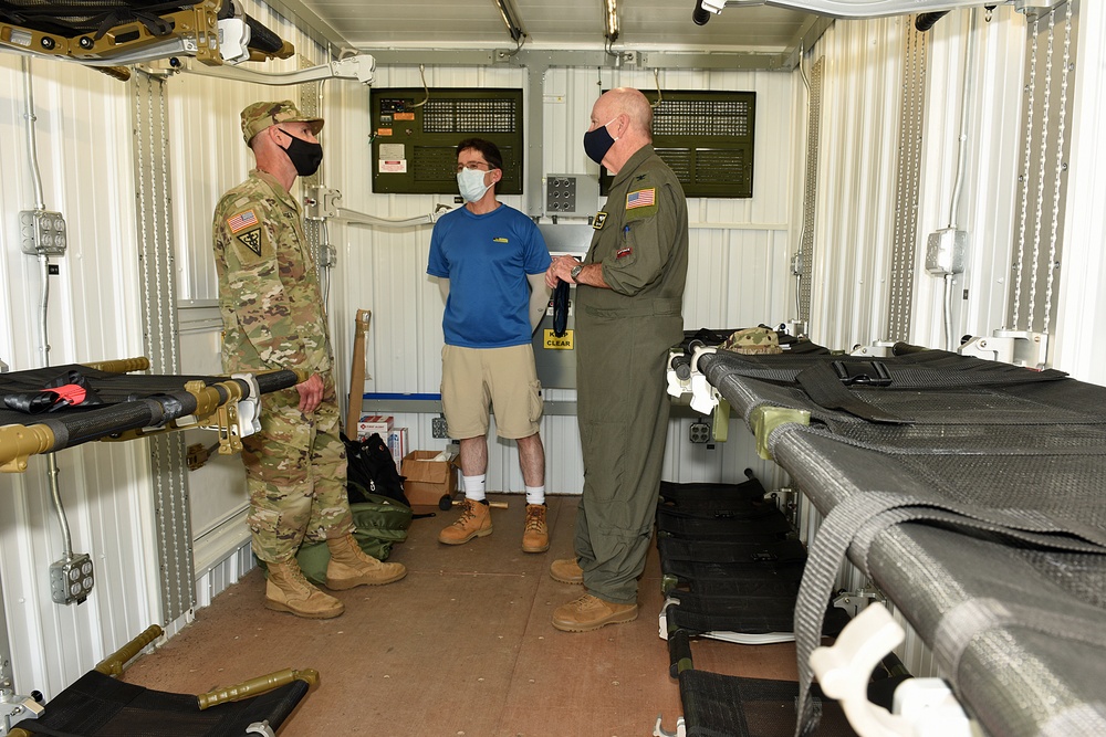U.S. Army and Air Force Learn About the Interoperable Multi-Modal Patient Movement Prototype Transport Unit