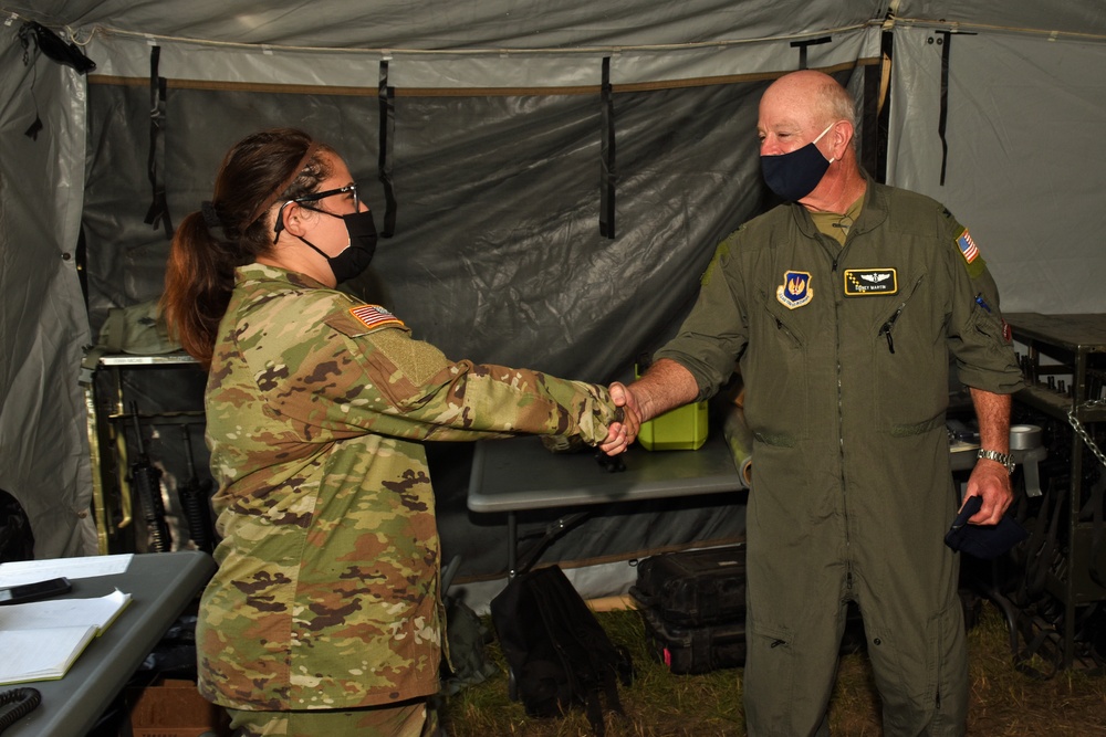 U.S. Air Force, Col. Sidney Martin Visits Field Hospital During Northern Strike 21-2