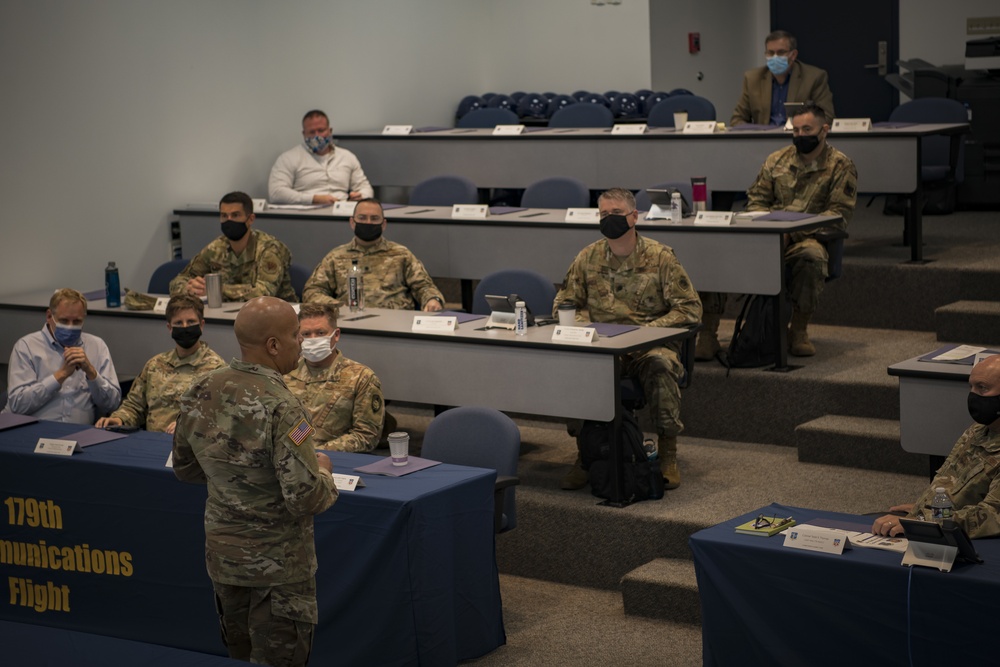 Site survey team visits 179th for possible Cyber Warfare Wing selection