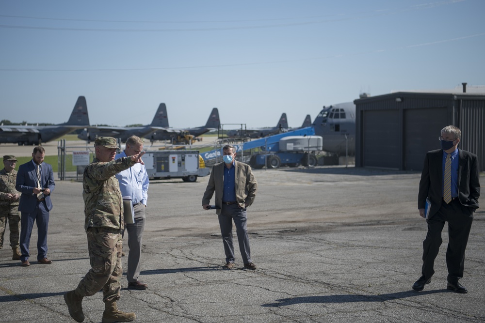 Site survey team visits 179th for possible Cyber Warfare Wing selection