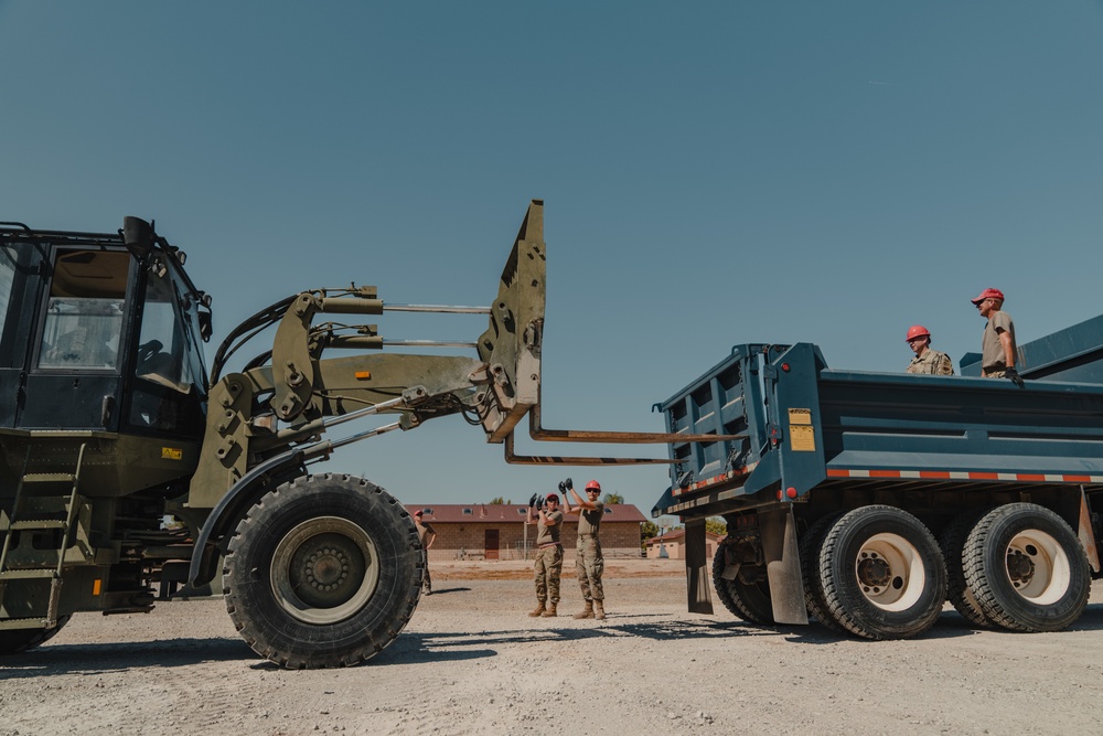 Members of the 210th REDHORSE squadron work through annual operational trainings in southern California