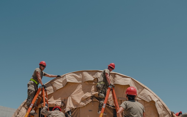 Members of the 210th REDHORSE squadron work through annual operational trainings in southern California