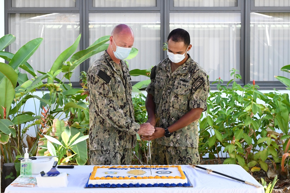 Navy Medical Service Corps Birthday Cake Cutting