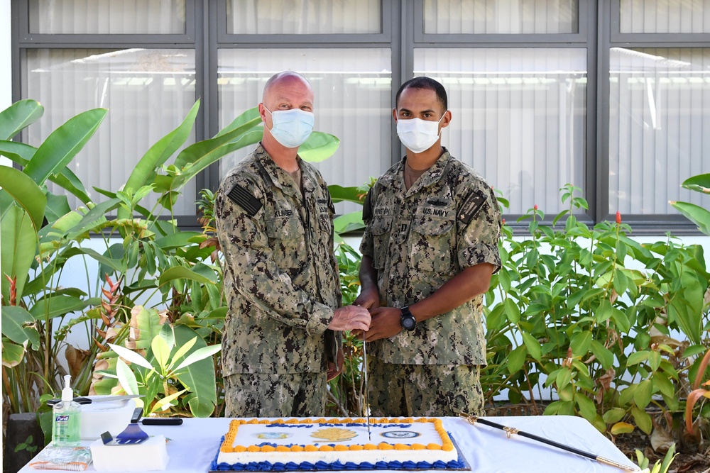 Navy Medical Service Corps Birthday Cake Cutting