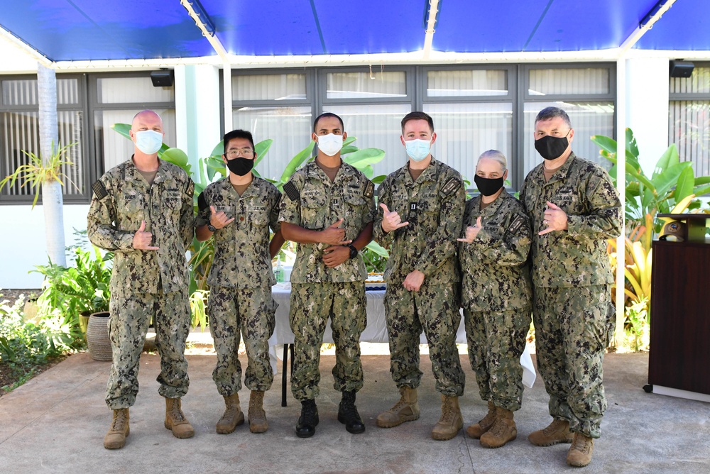 Navy Medical Service Corps Officers at Birthday Celebration