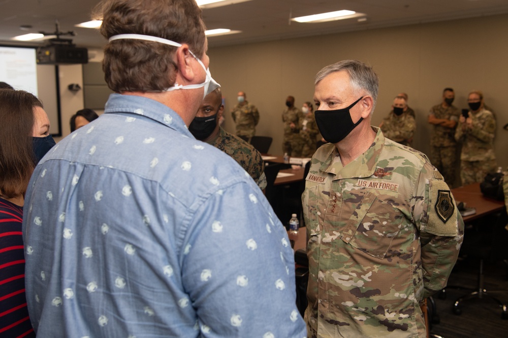 NORTHCOM commander presents coins to Task Force Eagle members