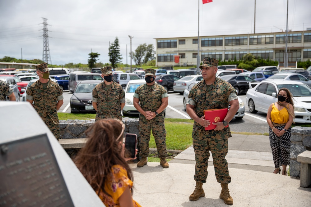 Gunnery Sgt. GonzalezDawkins receives Master Gunnery Sergeant Acevedo Award as Marine Corps Motor Transport Chief of the Year for Fiscal Year 2020