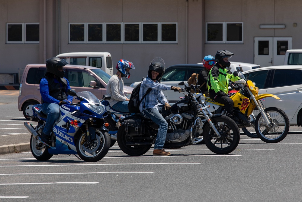 MCAS Iwakuni personnel conduct quarterly motorcycle mentorship ride