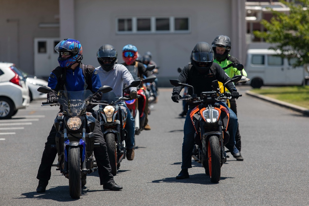 MCAS Iwakuni personnel conduct quarterly motorcycle mentorship ride