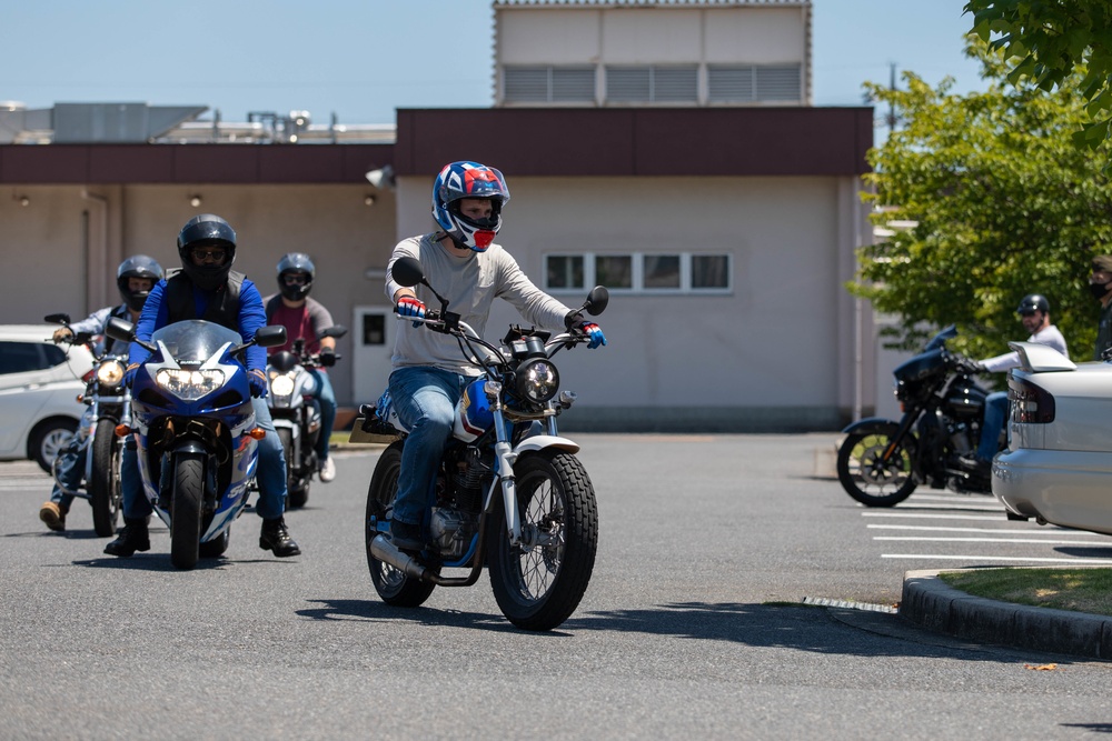 MCAS Iwakuni personnel conduct quarterly motorcycle mentorship ride