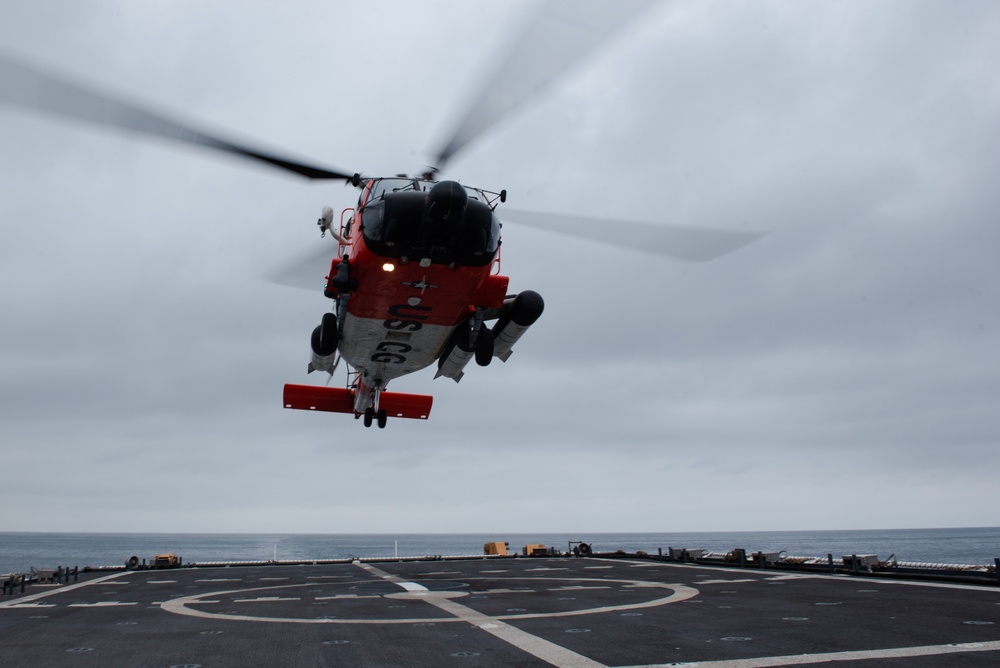 Vice Adm. McAllister Visits Coast Guard Cutter Munro