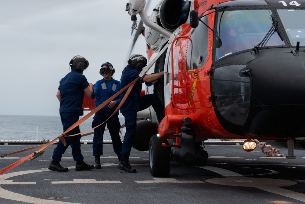 Vice Adm. McAllister Visits Coast Guard Cutter Munro