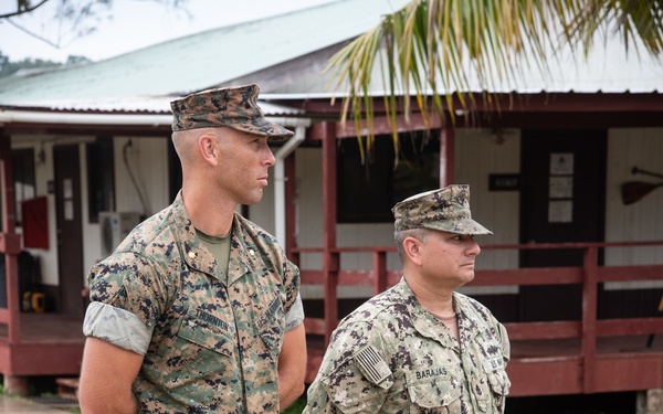 U.S. Navy Seabees deployed with NMCB-5’s Detail Palau attend Fallen Heroes Ceremony