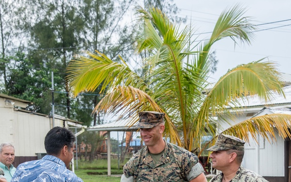 U.S. Navy Seabees deployed with NMCB-5’s Detail Palau attend Fallen Heroes Ceremony