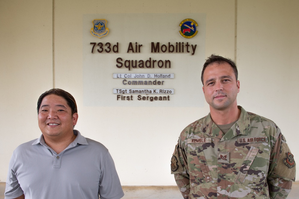 733rd Air Force members rescue kayakers