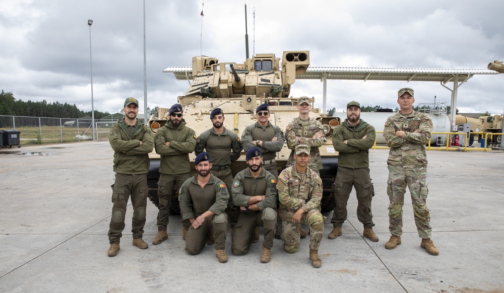 3-66 AR and Portugal Marine Force static display