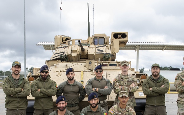 3-66 AR and Portugal Marine Force static display