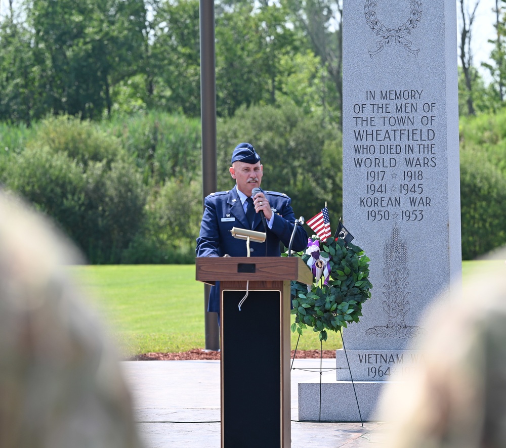 Wheatfield Veterans Memorial Dedication ceremony
