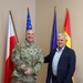 The 49th Transportation Battalion meets with the Mayor of Żagań, Poland