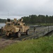 Heavy Vehicle from 926th EN BDE cross unit-made bridge