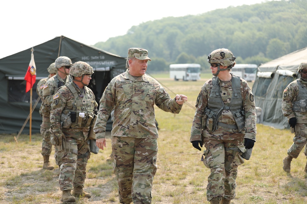 Deputy Commanding General visits 36th Sustainment Brigade at Northern Strike 21