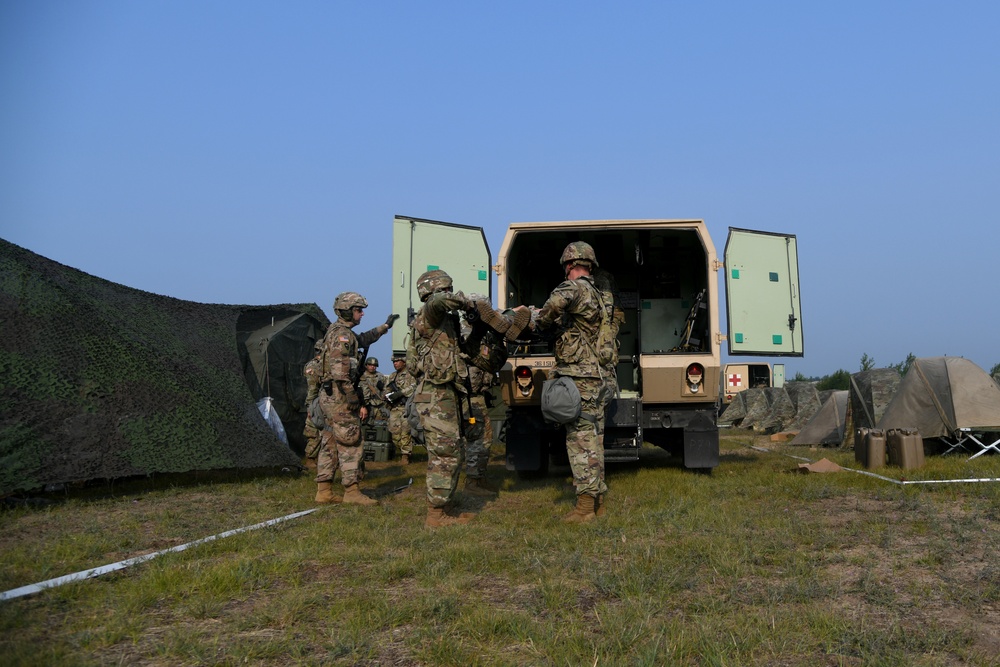 36th Sustainment Brigade runs medevac scenario