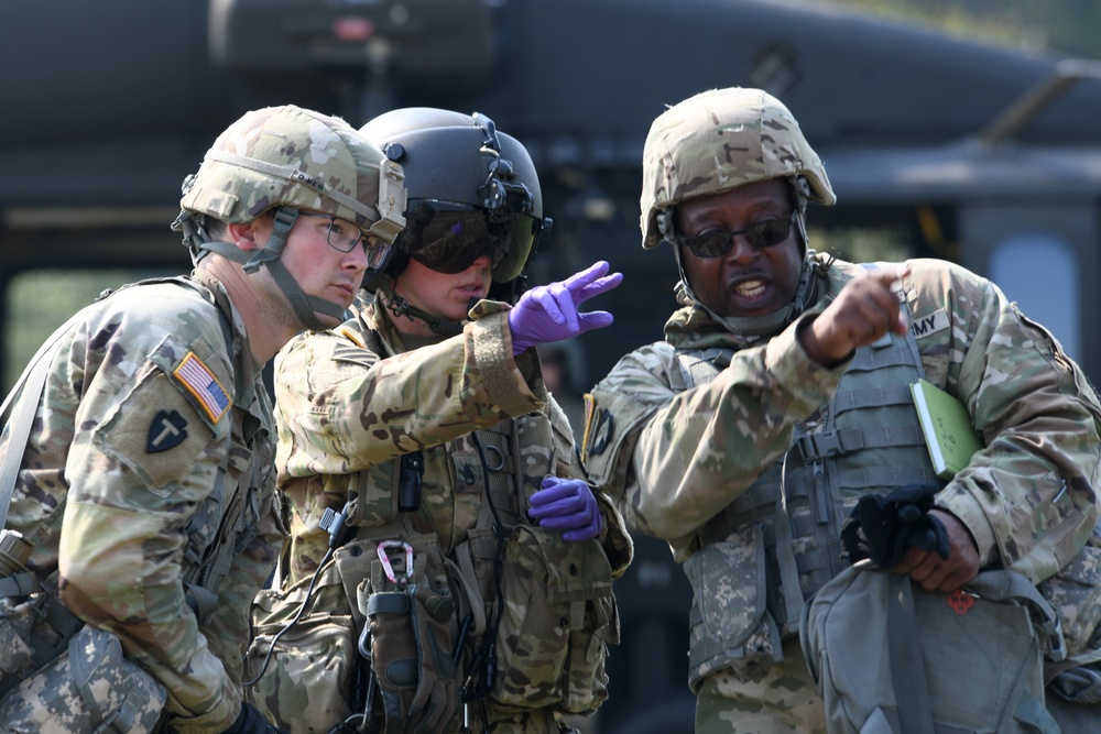 36th Sustainment Brigade runs medevac scenario