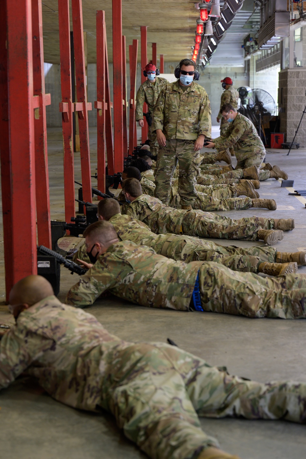 Airmen with the 116th Air Control Wing attend the  rifle qualification course