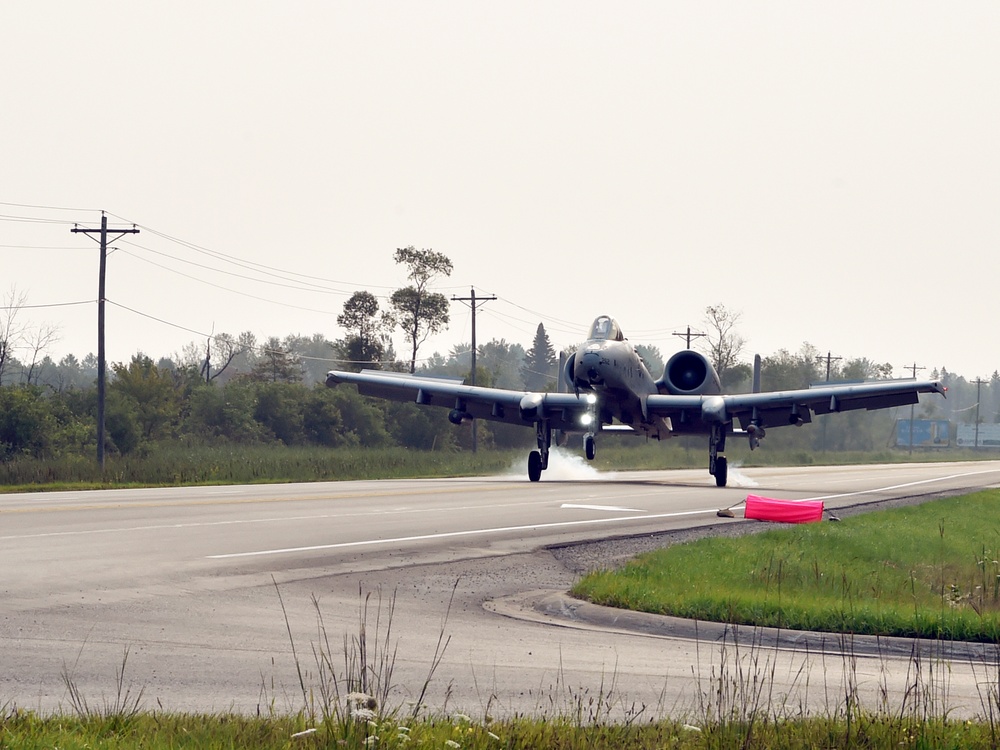 127th Wing makes historic highway landing