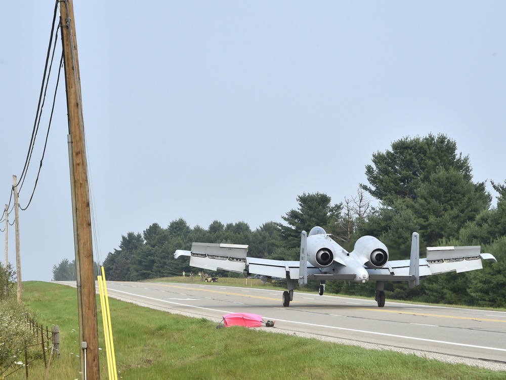 127th Wing makes historic highway landing