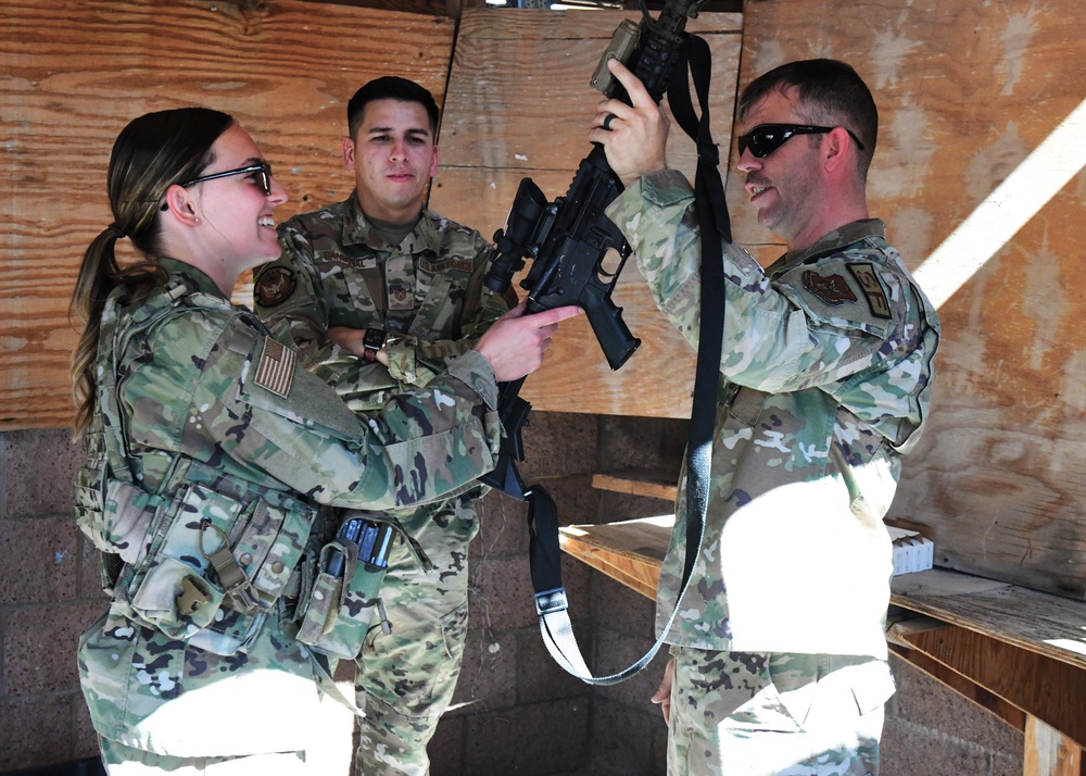 926th Security Forces Squadron Shoot, Move, Communicate training exercise