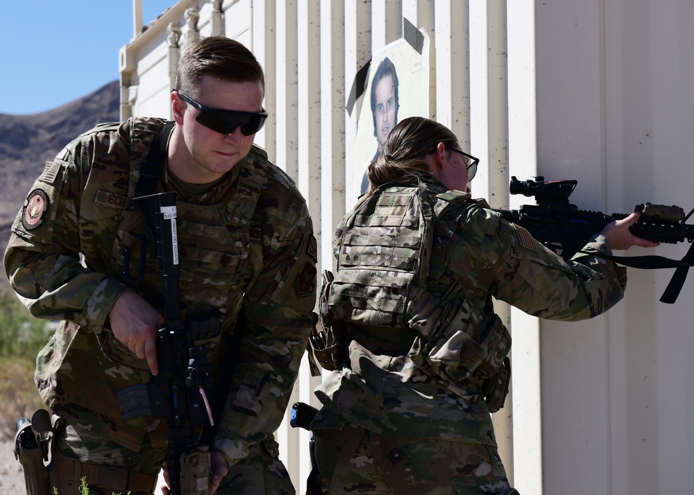 926th Security Forces Squadron Shoot, Move, Communicate training exercise