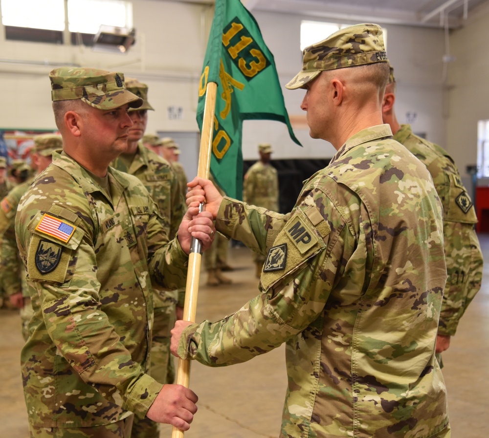 113th Military Police Company Change of Command