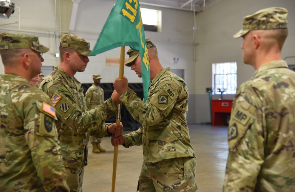 113th Military Police Company Change of Command