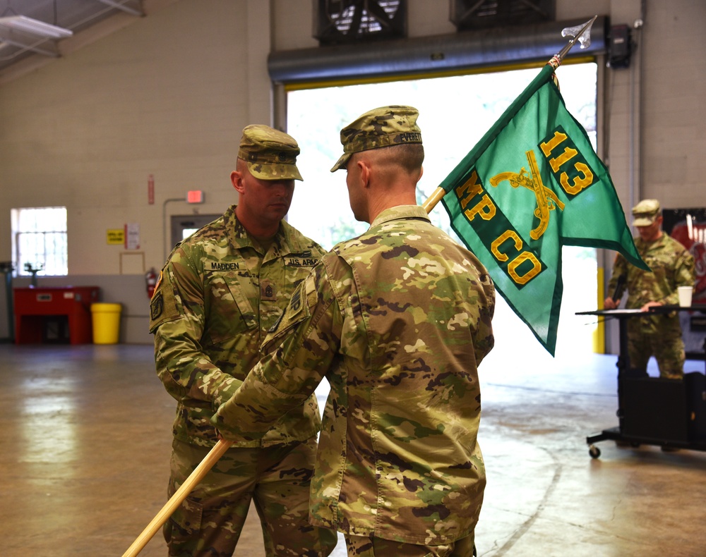 113th Military Police Company Change of Command