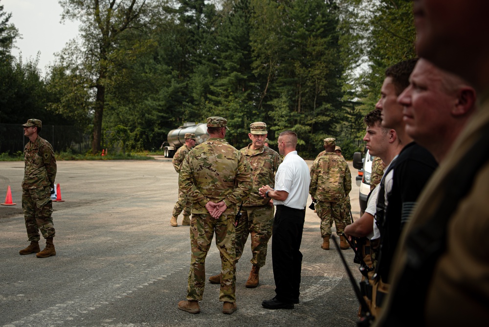 Director of Air National Guard Visits Air National Guard Firefighters