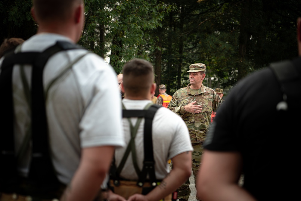 Director of Air National Guard Visits Air National Guard Firefighters