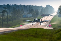 127 Wing makes historic highway landing