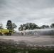 Latvian and Alpena CRTC firefighters simulate aircraft fire