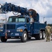 Airmen train on the bucket truck