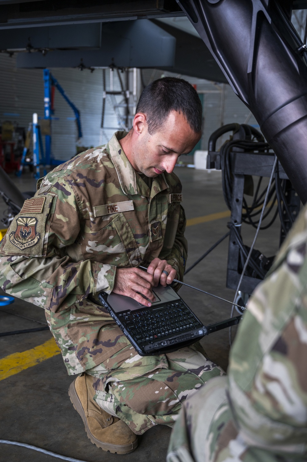 Preparing MQ-9 Reaper for morning launch