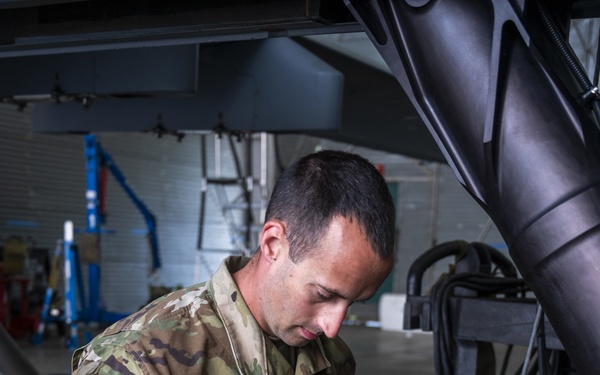 Preparing MQ-9 Reaper for morning launch