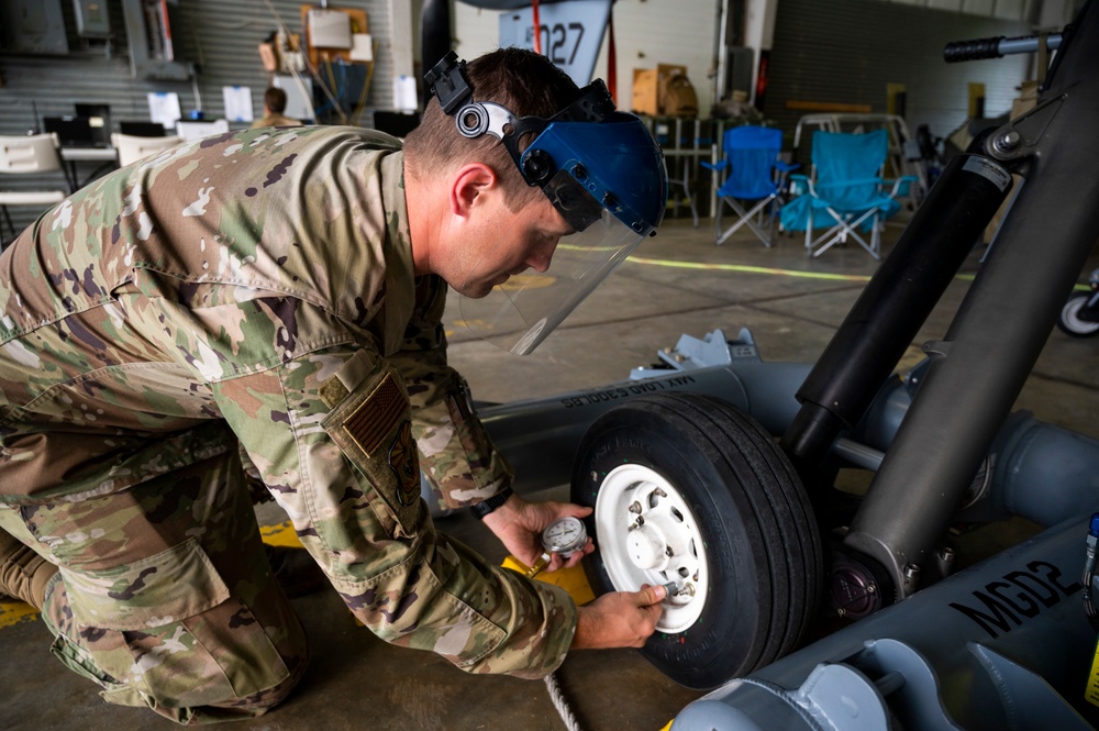 Preparing MQ-9 Reaper for morning launch