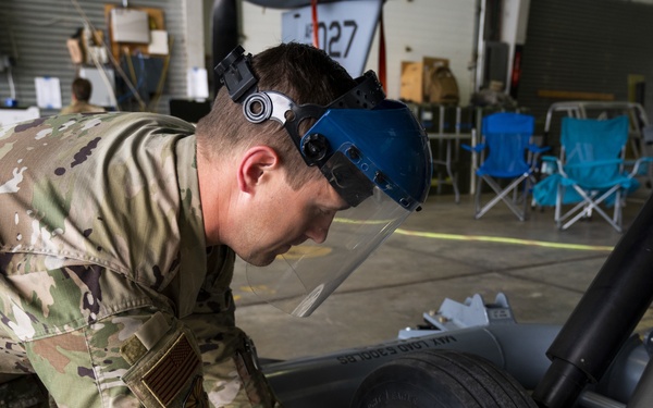 Preparing MQ-9 Reaper for morning launch