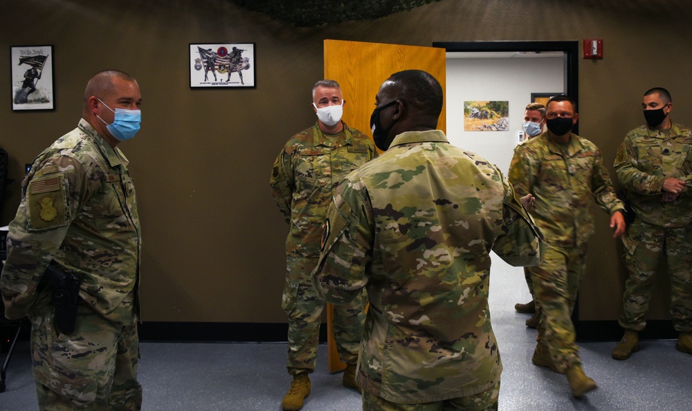 Chief Master Sergeant Maurice Williams visits Goldwater Air National Guard Base