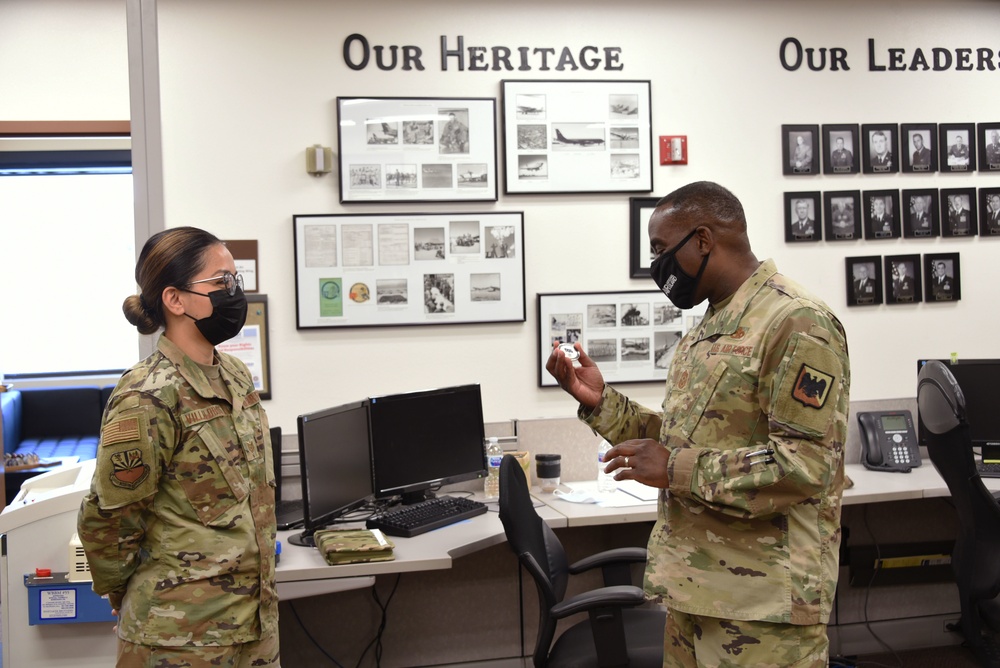 Chief Master Sergeant Maurice Williams visits Goldwater Air National Guard Base