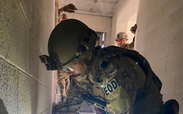 EOD training exercise at Camp Williams