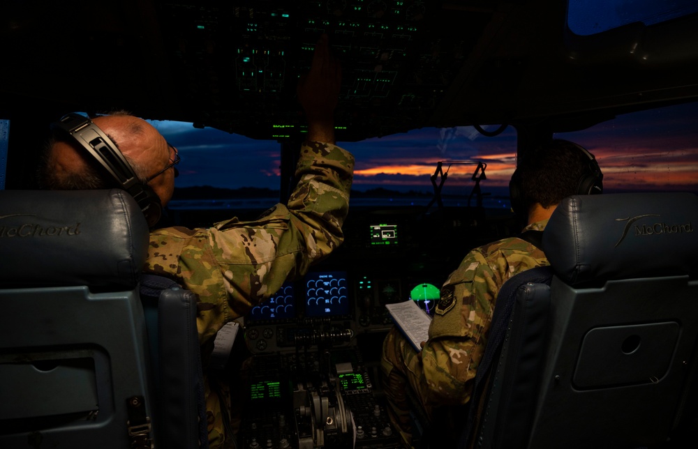 McChord C-17s support Airborne Operations over Indonesia during Garuda Shield 21