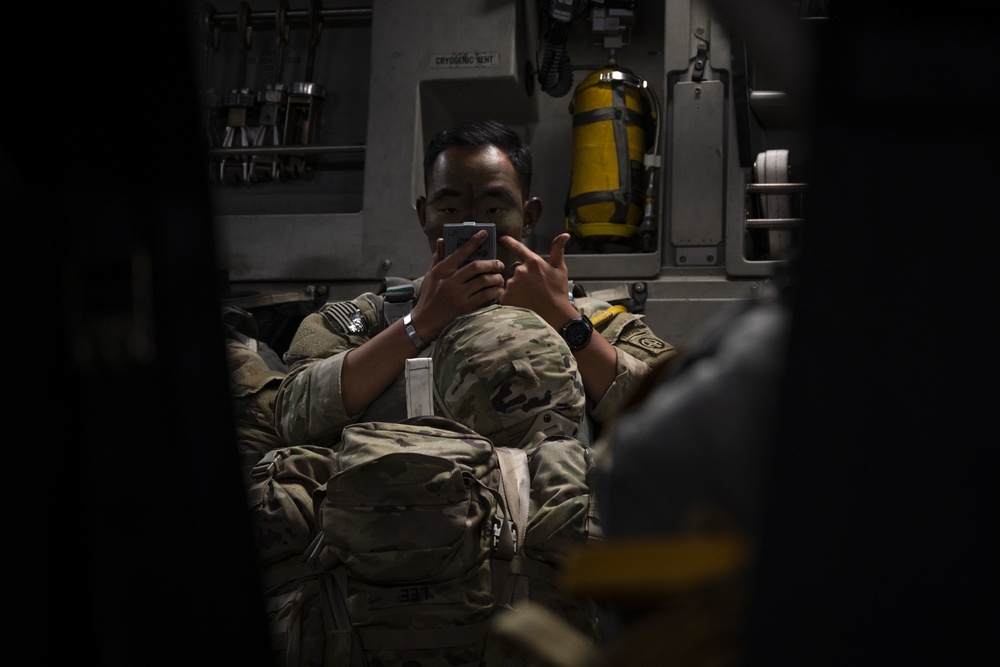 McChord C-17s support Airborne Operations over Indonesia during Garuda Shield 21