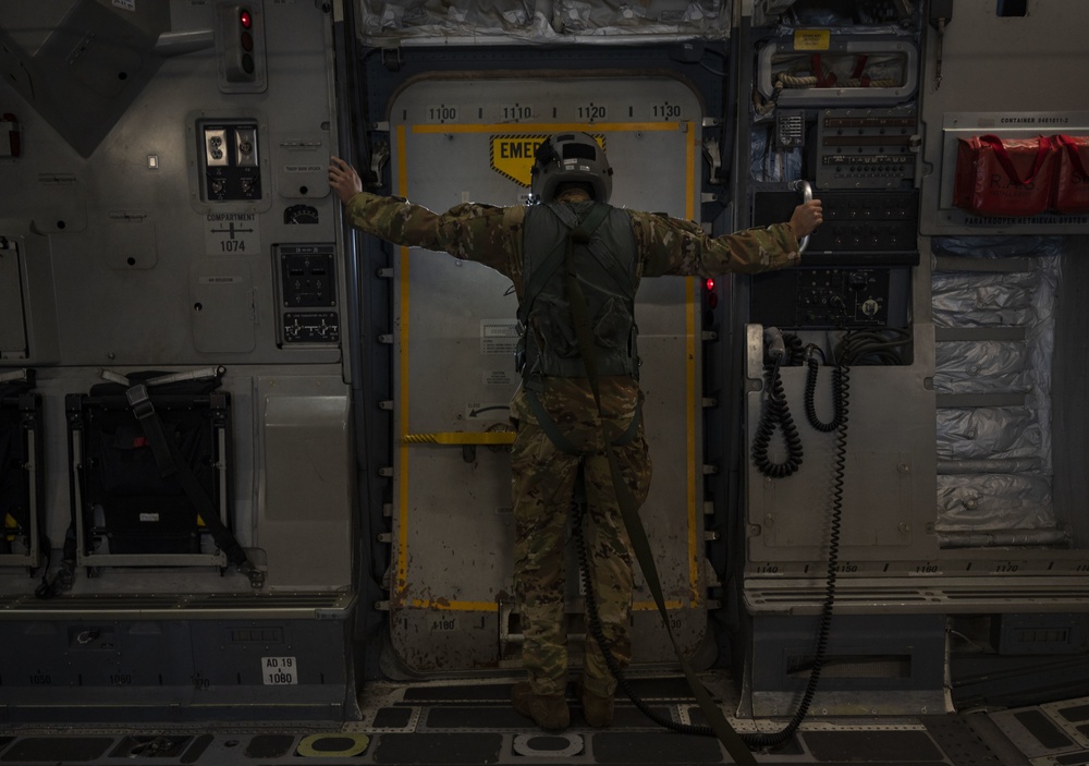 McChord C-17s support Airborne Operations over Indonesia during Garuda Shield 21